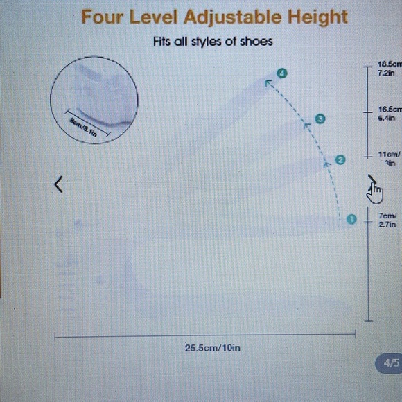 SHOE STACKERS Double Your Storage Space and DISTINCTION - Picture 3 of 4